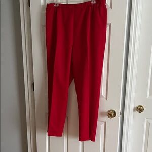 Women's Red Straight Leg Pants